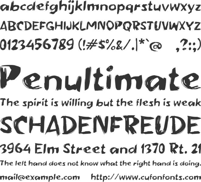 Qablom font preview