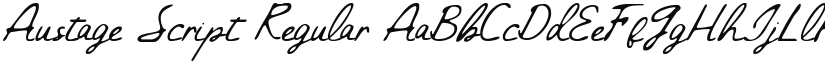 Austage Script Regular font