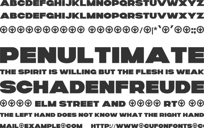 WS Stubed font preview