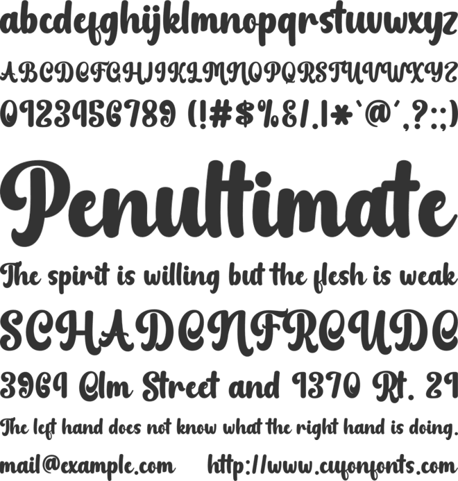 Pinky Magic font preview