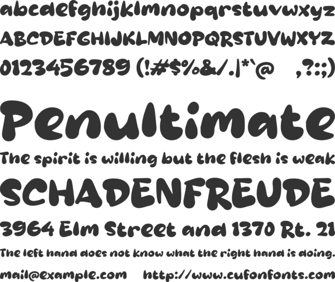 Qacinke font preview