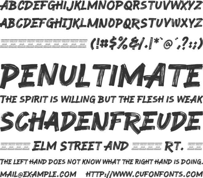 Retro Brush Personal Use Only font preview