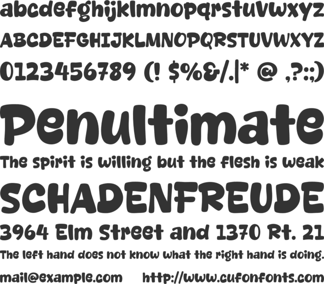 Dream Beige font preview