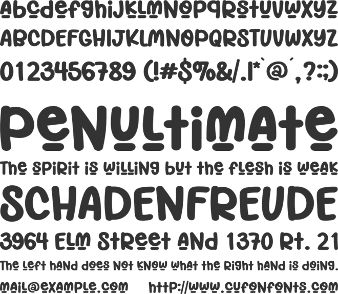 Stylish Christmas font preview