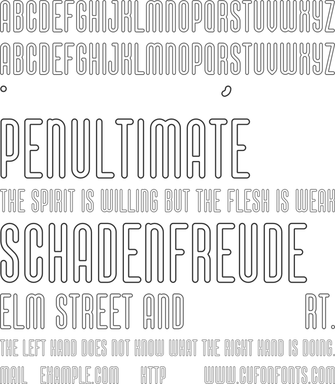 That Appeal Inked font preview