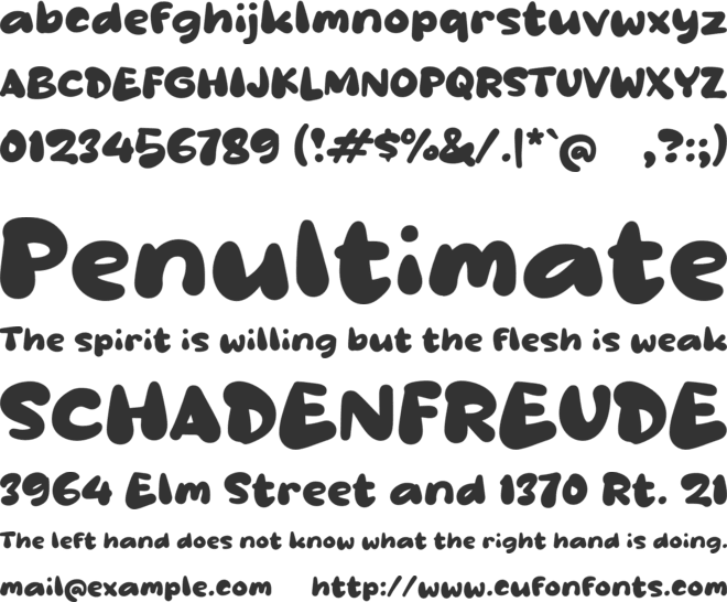 Qacelink font preview