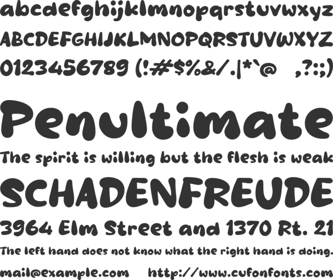 Qafinkoh font preview