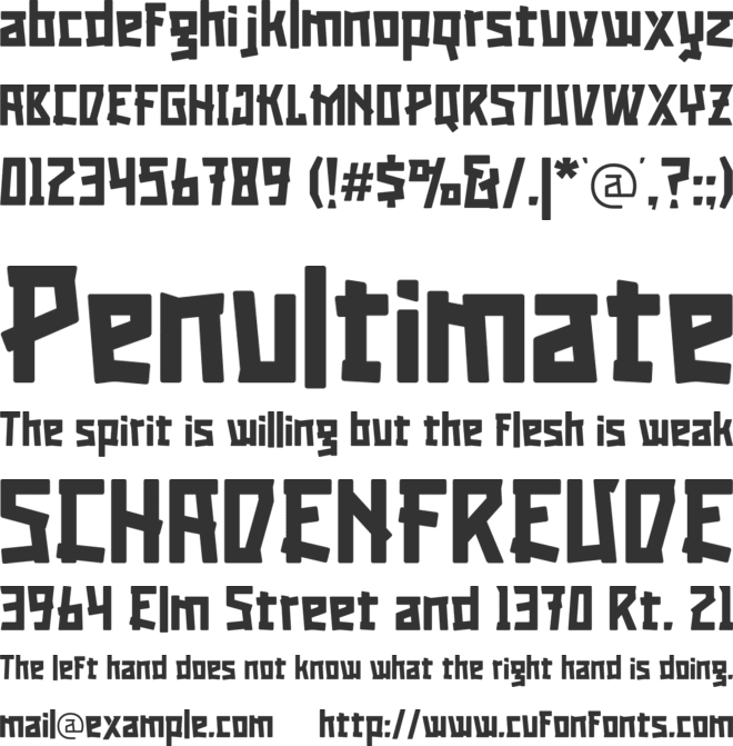 Highills font preview