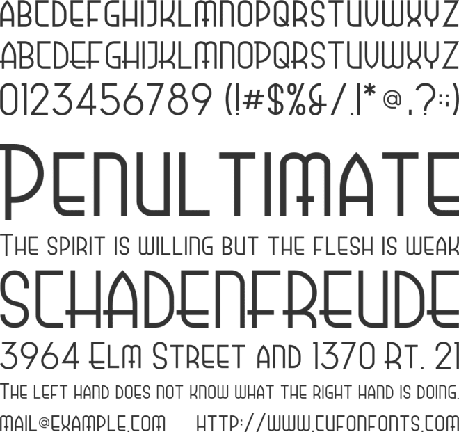 Laporte font preview