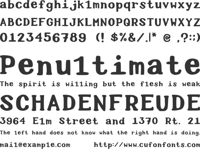 Sophiemonoserif font preview