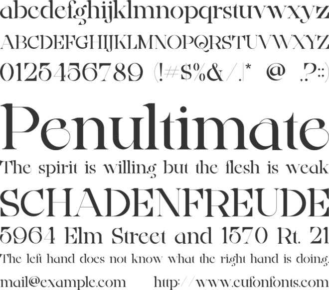 Ainsley Latinesed font preview