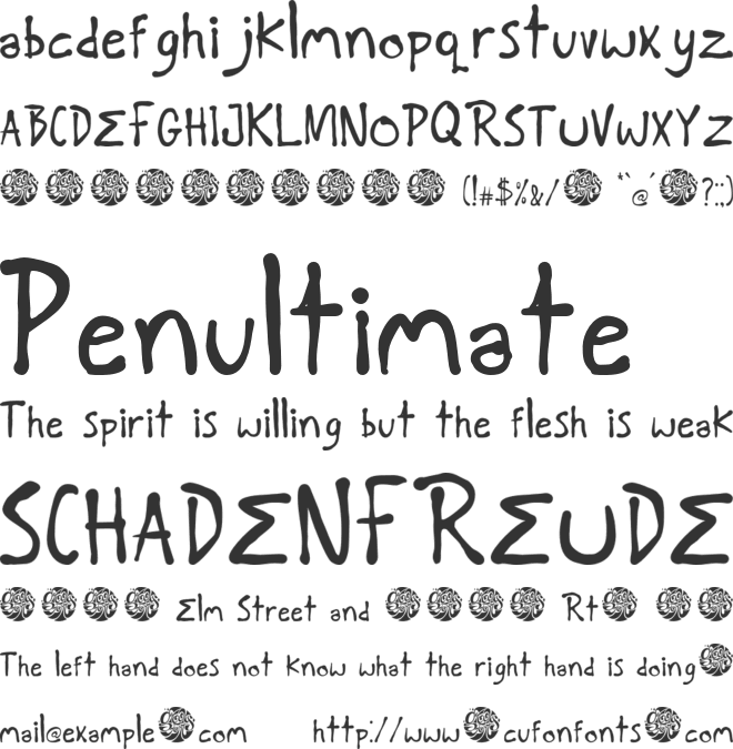 GF Spezial font preview