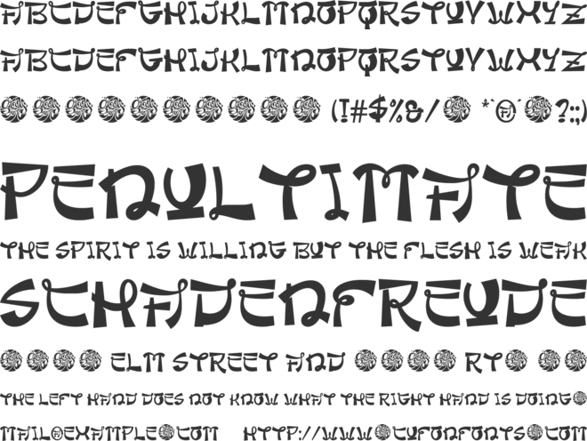 Groovy Ramen font preview