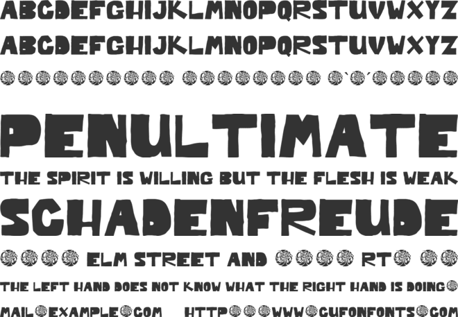 Groovy Jerky font preview