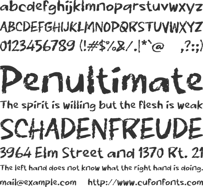 Qadrowa font preview