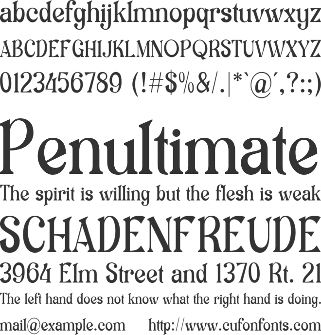 Marll Borough City font preview