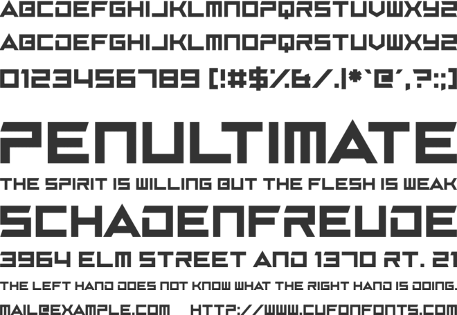 Battle Tough font preview