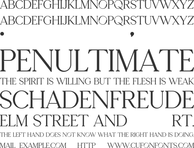 Seafont font preview