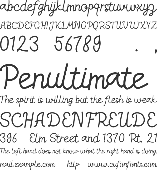 Candita vintage font preview