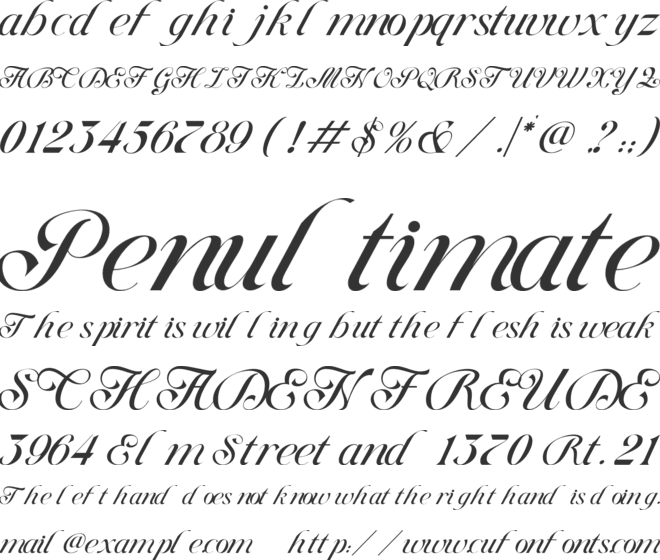 The Clasedus font preview