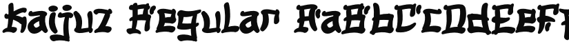 Kaijuz Regular font