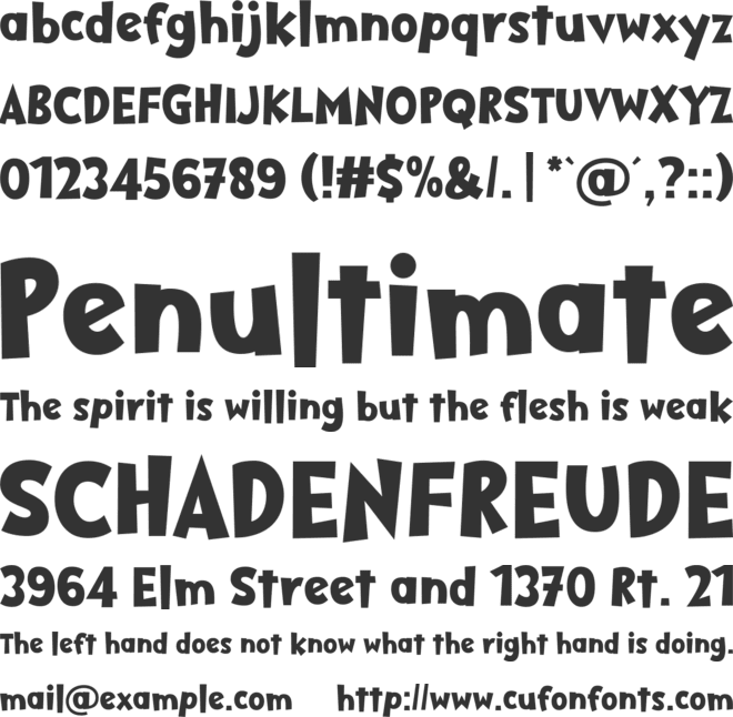 Happy Grinch font preview