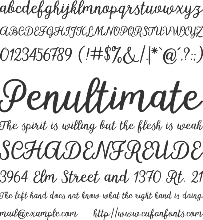 Rounddown font preview