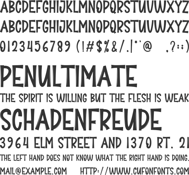 Baby Shower font preview