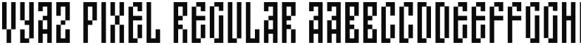 Vyaz Pixel Regular font