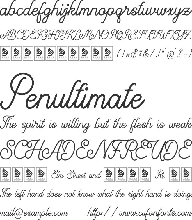 Memotic Historical font preview