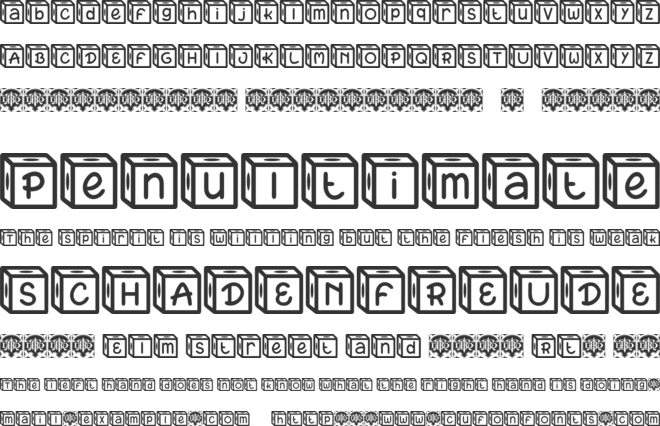 Blokis font preview