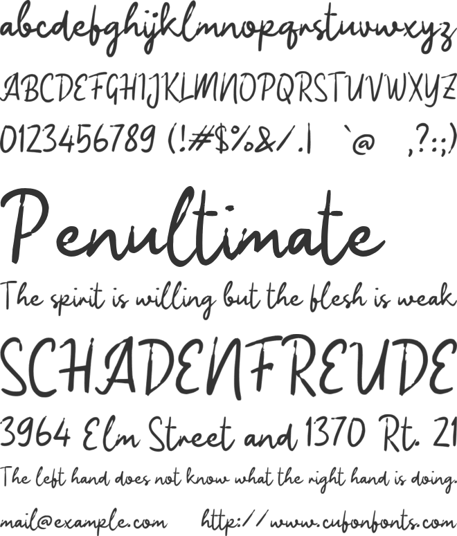 Qaheya Quote font preview