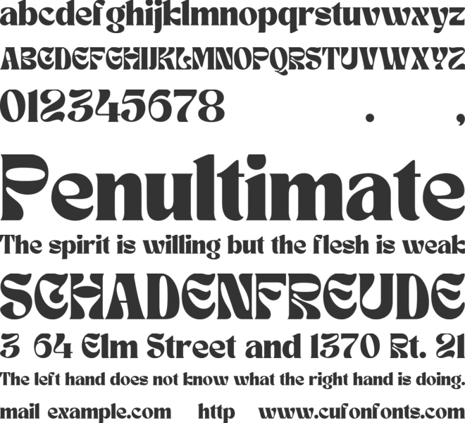 NEW EXPERIMENTAL font preview