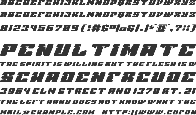 Sponsor font preview