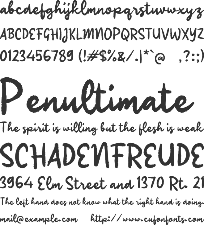 Qadell Script font preview