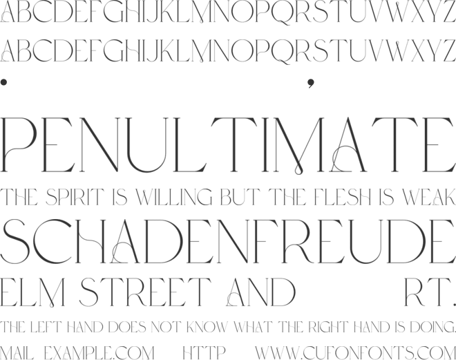 Probity font preview