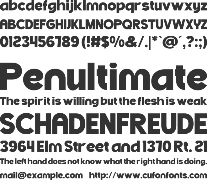 Row Vatikano font preview