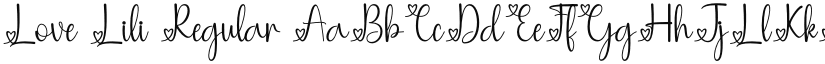 Love Lili font download