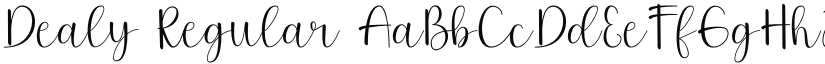 Dealy Regular font