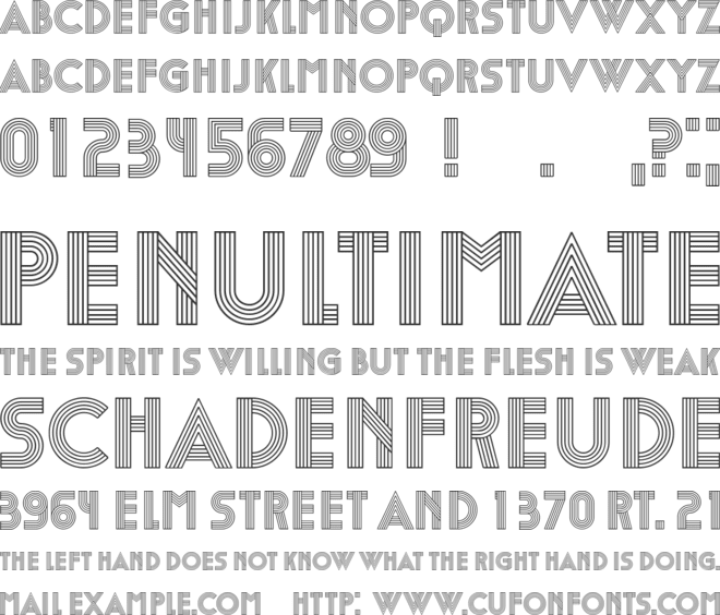 Egypat font preview