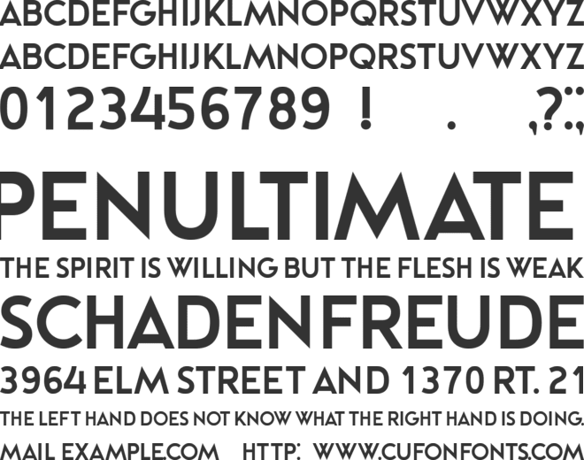 Napoli font preview