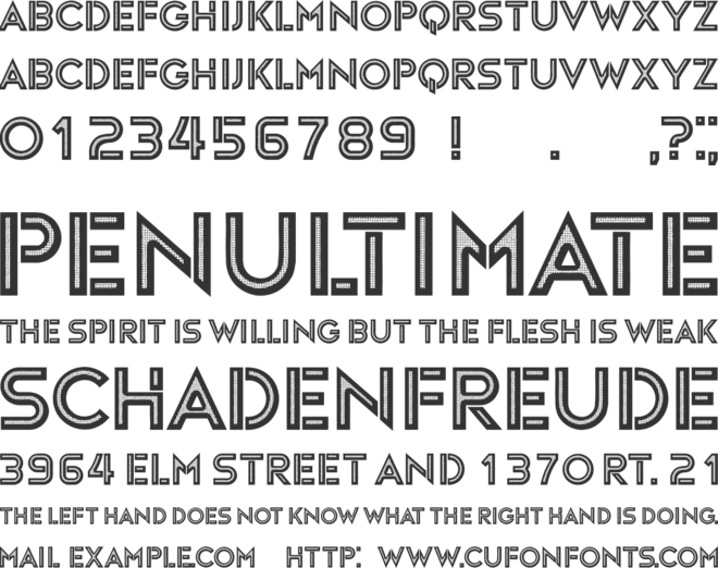 Havetime font preview