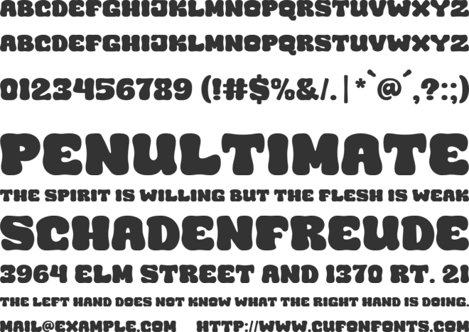 Super Ramen font preview