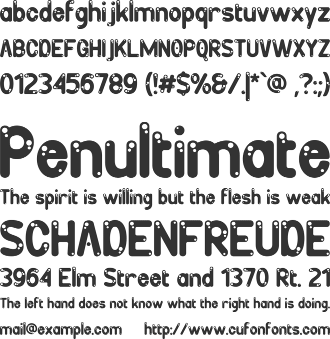 Loney Loons font preview