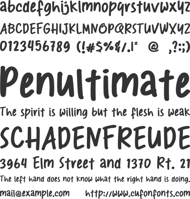 Raritys font preview