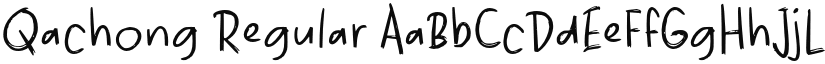 Qachong Regular font