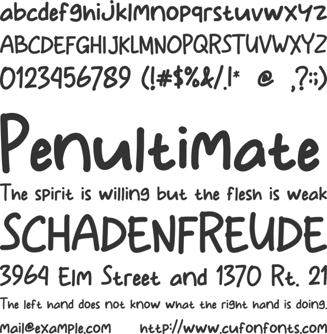 Romantis font preview