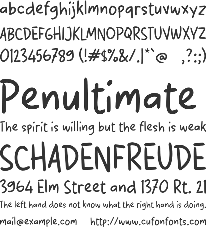 Qadewo font preview