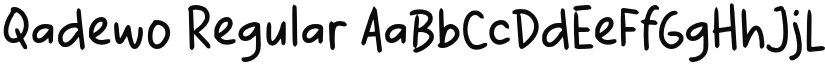 Qadewo Regular font