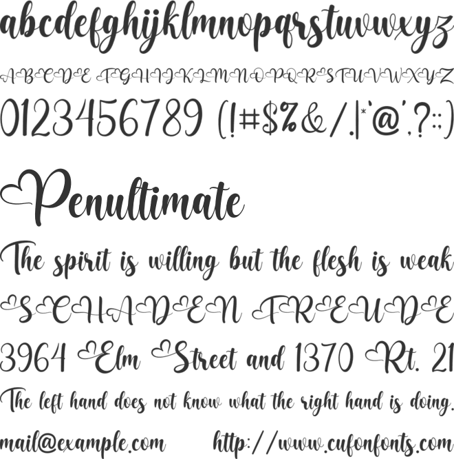 Arialesa font preview